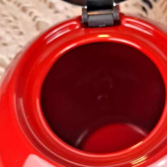 NEW ForLife Cherry Red Teapot with Infuser Basket - Picture 5 of 7